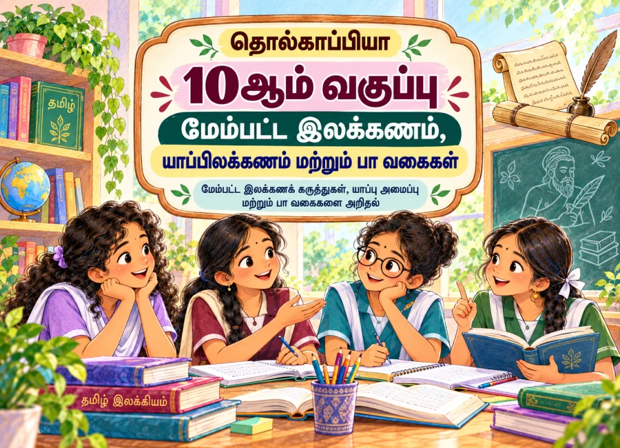 10ஆம் வகுப்பு – மேம்பட்ட இலக்கணம், யாப்பிலக்கணம் மற்றும் பா வகைகள்