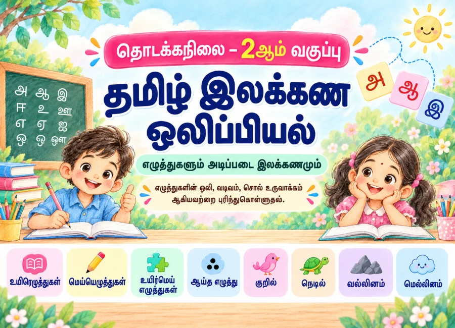 2ஆம் வகுப்பு – எழுத்துகள் மற்றும் சொற்கள்
